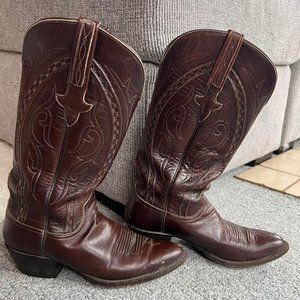 Lucchese - Vintage Women’s (Sz 7) Leather Shoes / Western Cowboy Cowgirl Boots